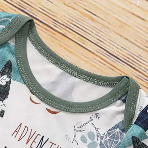 AMAWMW Newborn Baby Boys Girls Cartoon Sleeper Gown Long Sleeve Mountain Nightgown Hat Outfits - 4