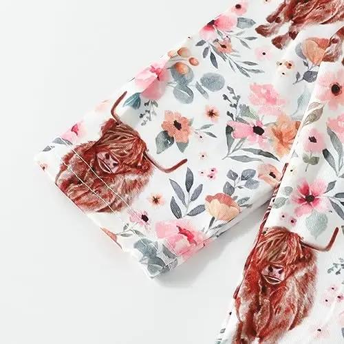 AMAWMW Newborn Baby Boys Girls Cartoon Sleeper Gown Long Sleeve Mountain Nightgown Hat Outfits - 5