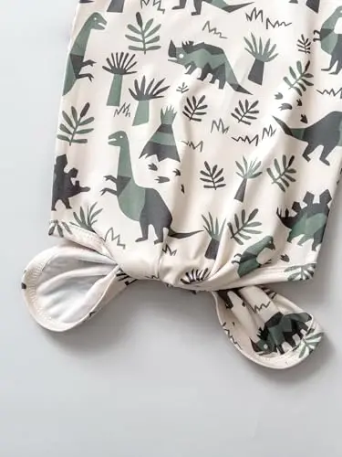 AMAWMW Newborn Baby Boys Girls Cartoon Sleeper Gown Long Sleeve Mountain Nightgown Hat Outfits - 5