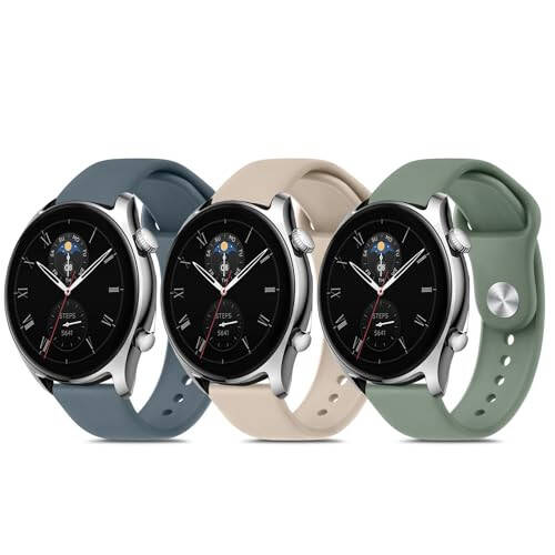 Amazfit Bip 5 Band, Amazfit GTR 4 / GTR 3 Pro / GTR 3 / GTR 2e / GTR 2 / GTR 47mm Akıllı Saatler İçin Vanjua Bant, 22mm Hızlı Çıkarılabilir Yumuşak Silikon Yedek Bileklik Spor Kayışı Amazfit Bip 5 Band / Amazfit GTR 4 Bantlarla Uyumludur Erkek Kadın - 1