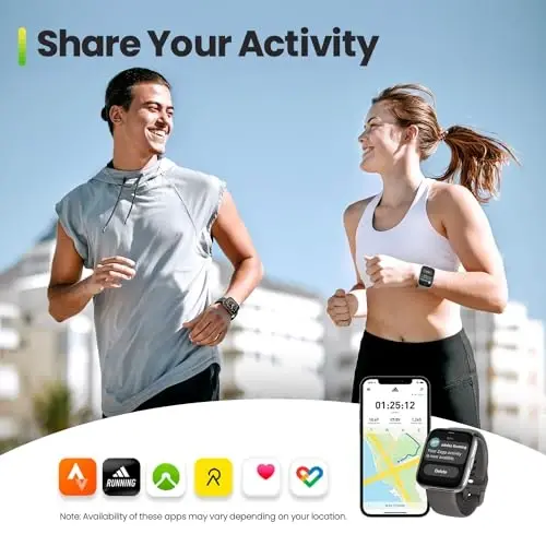 Amazfit Bip 5 Core Smart Watch для мужчин и женщин 46 мм, батарея на 11 дней, фитнес-трекер активности с 120+ спортивными режимами, монитор сердечного ритма и сна, для телефона Android и iPhone, водостойкий, черный - 5