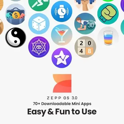 Amazfit Bip 5 Core Smart Watch erkaklar ayollar uchun 46mm, 11 kunlik batareya, 120+ sport rejimi bilan fitnes aktivlik trekeri, yurak urishi va uyqu monitori, Android telefon va iPhone uchun, suvga chidamli, qora - 4