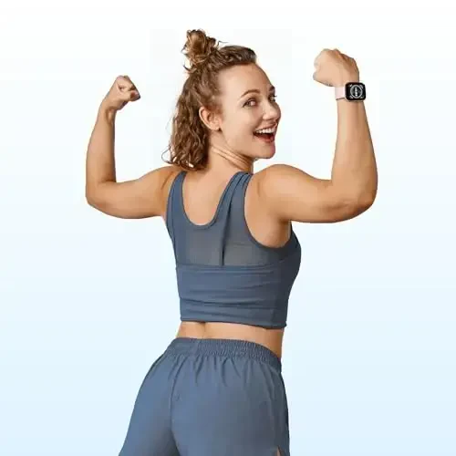 Amazfit Bip 5 Smart Watch 46mm, GPS, Modazone Alexa Built-in, Bluetooth Calling, 10 kunlik batareya, Yurak urishi va VO2 Max, Uyqu salomatligini kuzatish, AI Fitness Tracker ilovasi, Android va iPhone uchun, Pastel pushti - 5