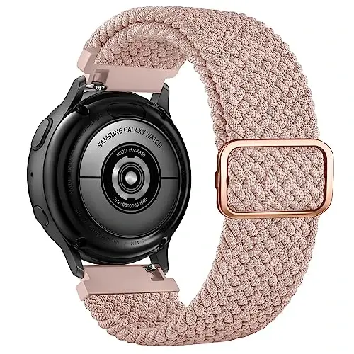 Vancle Braided Solo Loop Band for Amazfit GTR 4 / GTR 3 Pro, 22mm Quick Release Replacement Wristband for Amazfit Bip 5 Bands Women Men - 7