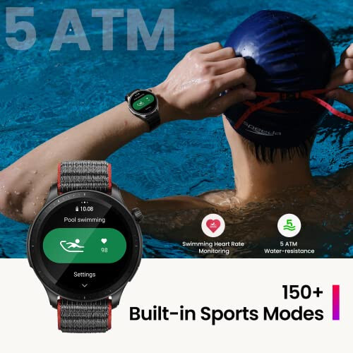 Amazfit GTR 4 Smart Watch 46mm, GPS, Alexa Built-In, Bluetooth Calls & Text, 14-Day Battery, Heart Rate Sleep Monitoring, AI Fitness App & Sports Coach, 150+ Sports Modes, for Android iPhone, Black - 11