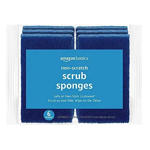 Amazon Basics Non-Scratch Sponges, 6-Pack - 1