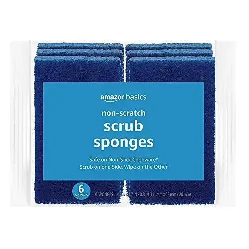 Amazon Basics Non-Scratch Sponges, 6-Pack - 1