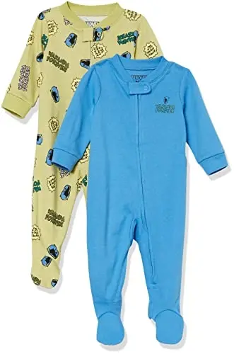 Amazon Essentials Disney | Marvel Toddlers and Baby Boys' Snug-Fit Cotton Pajama Sleepwear Sets, Multipacks 
