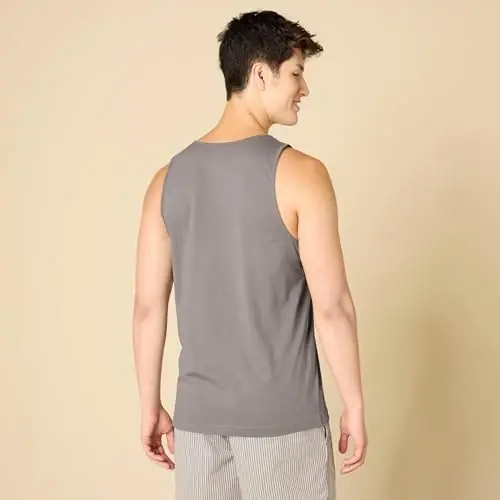 Amazon Essentials Men's Regular-Fit Sleeveless Tank Tops - 3