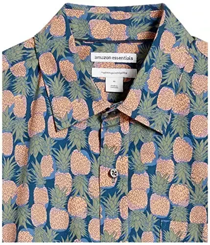 Amazon Essentials Men's Regular-Fit Short-Sleeve Print Shirt - 6