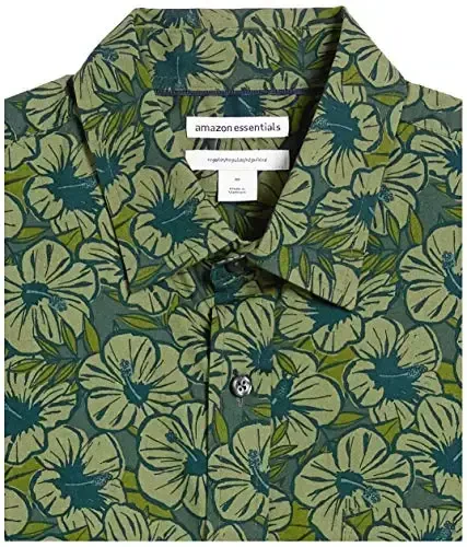 Amazon Essentials Men's Regular-Fit Short-Sleeve Print Shirt - 6