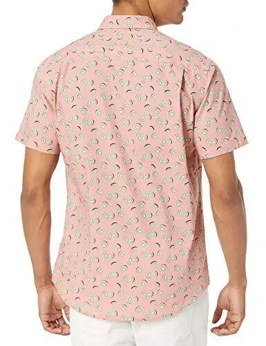 Amazon Essentials Men's Slim-Fit Men's Short Sleeve Collared Button Down Shirt - 3