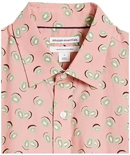 Amazon Essentials Men's Regular-Fit Short-Sleeve Print Shirt - 6