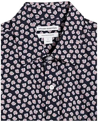 Amazon Essentials Men's Regular-Fit Short-Sleeve Print Shirt - 6