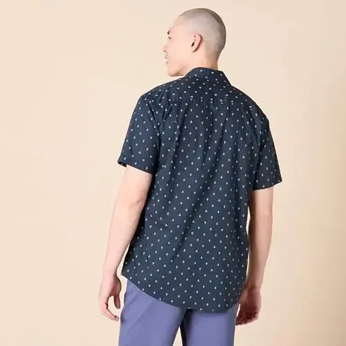 Amazon Essentials Men's Regular-Fit Short-Sleeve Print Shirt - 3