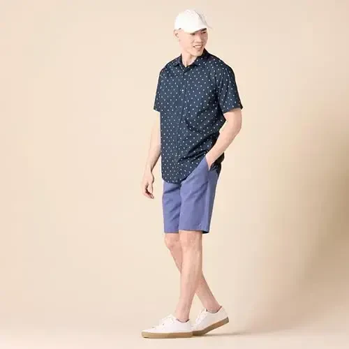 Amazon Essentials Men's Regular-Fit Short-Sleeve Print Shirt - 5
