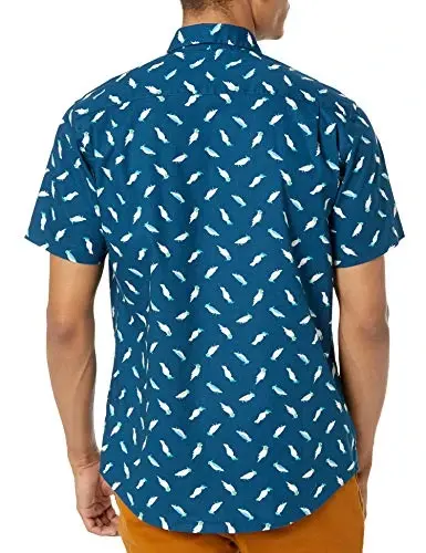 Amazon Essentials Men's Regular-Fit Short-Sleeve Print Shirt - 3