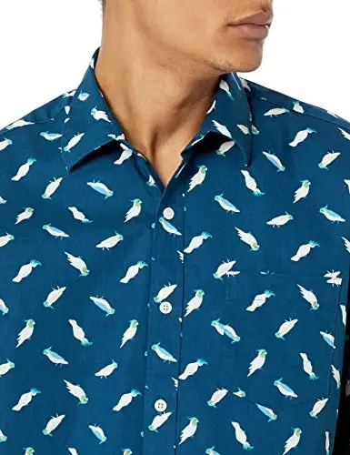 Amazon Essentials Men's Regular-Fit Short-Sleeve Print Shirt - 4