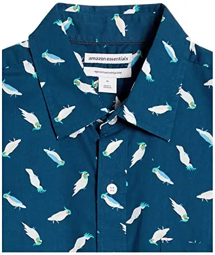 Amazon Essentials Men's Regular-Fit Short-Sleeve Print Shirt - 6