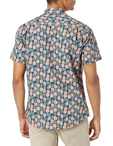 Amazon Essentials Men's Regular-Fit Short Sleeve Collared Button Down Shirt - 3
