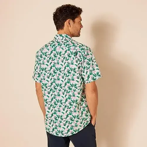 Amazon Essentials Men's Regular-Fit Short-Sleeve Print Shirt - 3
