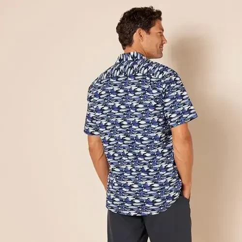 Amazon Essentials Men's Regular-Fit Short-Sleeve Print Shirt - 3