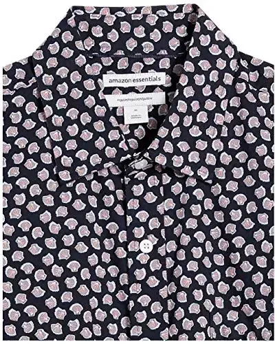 Amazon Essentials Men's Regular-Fit Short-Sleeve Print Shirt - 6