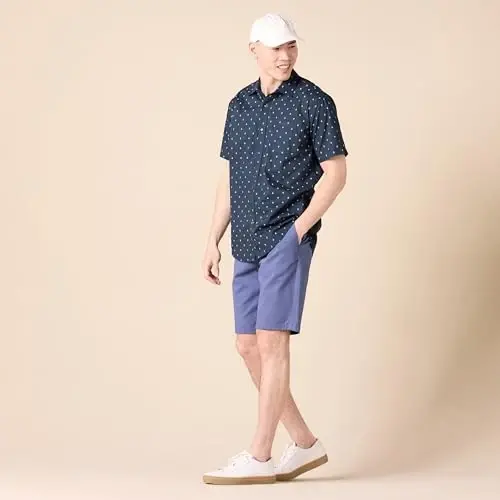 Amazon Essentials Men's Regular-Fit Short-Sleeve Print Shirt - 5
