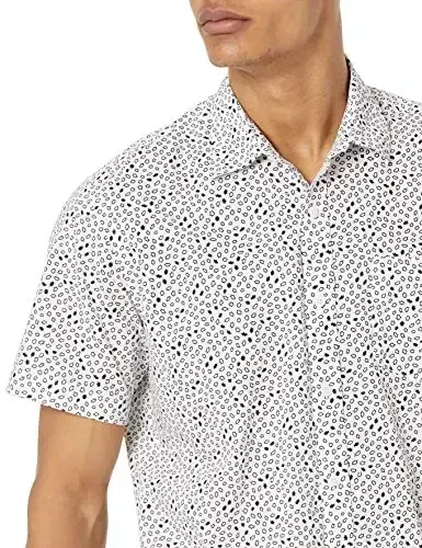 Amazon Essentials Men's Regular-Fit Short-Sleeve Print Shirt - 4