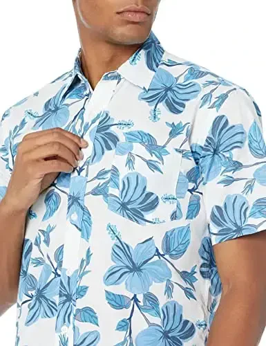 Amazon Essentials Men's Regular-Fit Short-Sleeve Print Shirt - 4