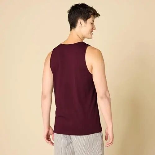 Amazon Essentials Men's Regular-Fit Sleeveless Tank Top, 100% Cotton - Amazon Essentials (1)