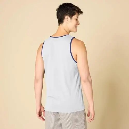Amazon Essentials Men's Regular-Fit Sleeveless Tank Top, 100% Cotton - Amazon (1)