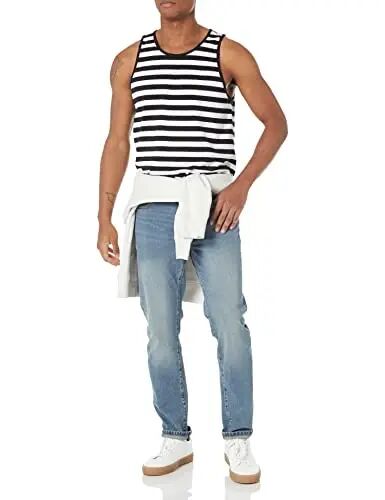 Amazon Essentials Men's Regular-Fit Sleeveless Tank Top, 100% Cotton - 5