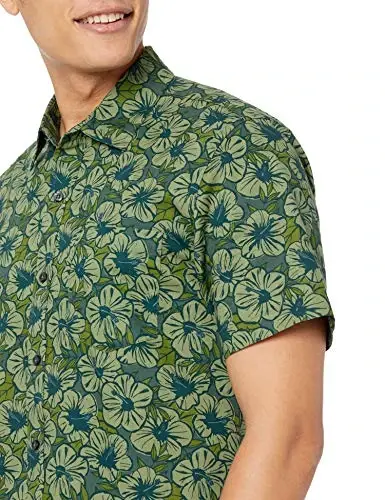 Amazon Essentials Men's Slim-Fit Men's Short Sleeve Collared Button Down Shirt - 3