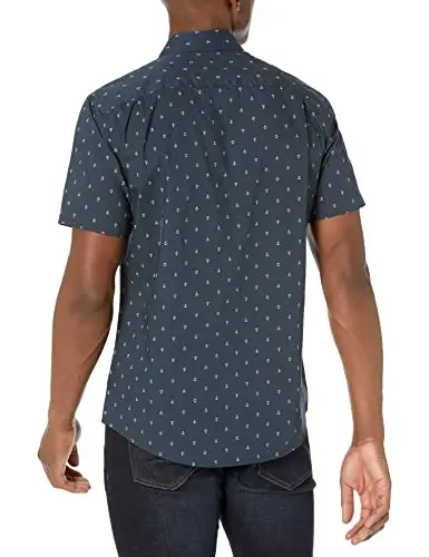 Amazon Essentials Men's Slim-Fit Men's Short Sleeve Collared Button Down Shirt - AMAZON ESSENTIALS (1)
