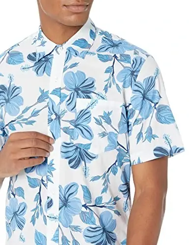 Amazon Essentials Men's Slim-Fit Men's Short Sleeve Collared Button Down Shirt - 4