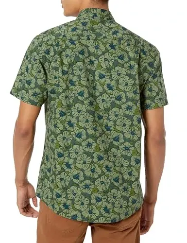 Amazon Essentials Men's Slim-Fit Men's Short Sleeve Collared Button Down Shirt - 3
