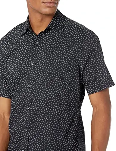 Amazon Essentials Men's Slim-Fit Men's Short Sleeve Collared Button Down Shirt - 4