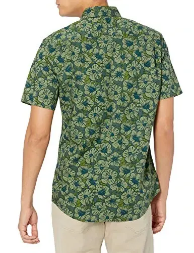 Amazon Essentials Men's Slim-Fit Men's Short Sleeve Collared Button Down Shirt - AMAZON (1)
