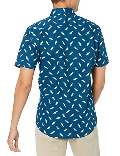 Amazon Essentials Men's Slim-Fit Men's Short Sleeve Collared Button Down Shirt - AMAZON ESSENTIALS (1)