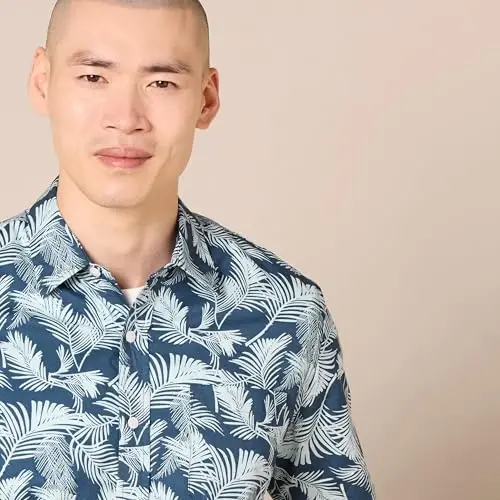 Amazon Essentials Men's Slim-Fit Men's Short Sleeve Collared Button Down Shirt - 5