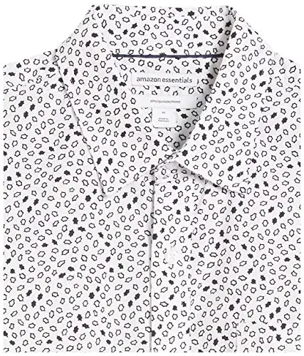Amazon Essentials Men's Slim-Fit Men's Short Sleeve Collared Button Down Shirt - 6
