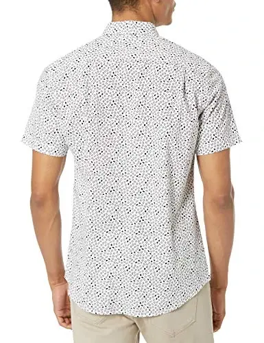 Amazon Essentials Men's Slim-Fit Men's Short Sleeve Collared Button Down Shirt - AMAZON (1)