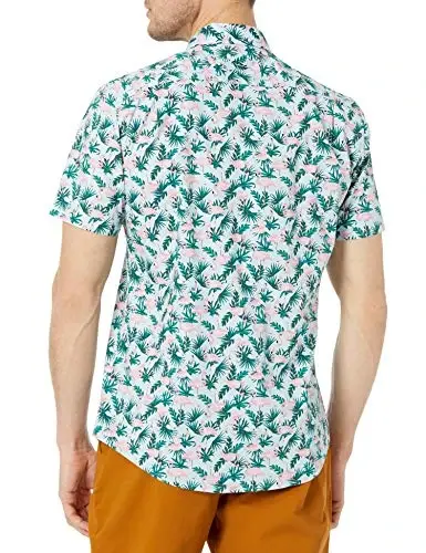 Amazon Essentials Men's Slim-Fit Men's Short Sleeve Collared Button Down Shirt - AMAZON ESSENTIALS (1)