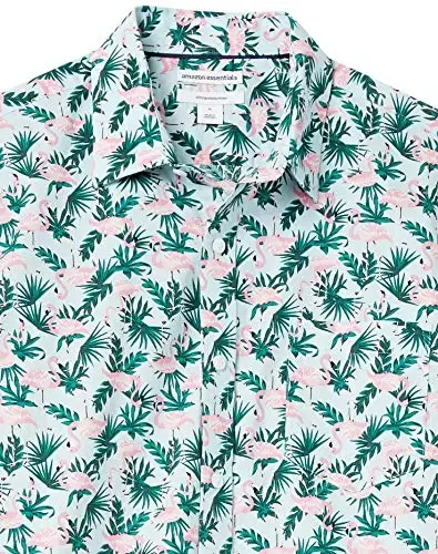 Amazon Essentials Men's Slim-Fit Men's Short Sleeve Collared Button Down Shirt - 6