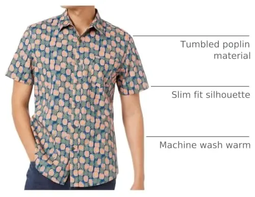Amazon Essentials Men's Slim-Fit Men's Short Sleeve Collared Button Down Shirt - 4