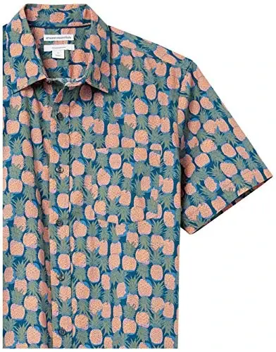 Amazon Essentials Men's Slim-Fit Men's Short Sleeve Collared Button Down Shirt - 6