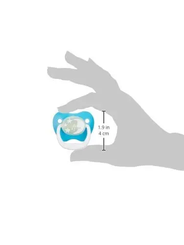 Amazon Brand - Mama Bear Glow-in-The-Dark Baby Pacifier, Stage 2 (6-12M), BPA Free, Assorted Colors, 4 Count (Pack of 2) - 6