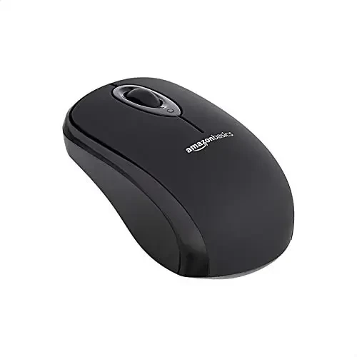 Amazon Basics 2.4 Ghz Wireless Optical Computer Mouse with USB Nano Receiver, Black, 30 Pack 