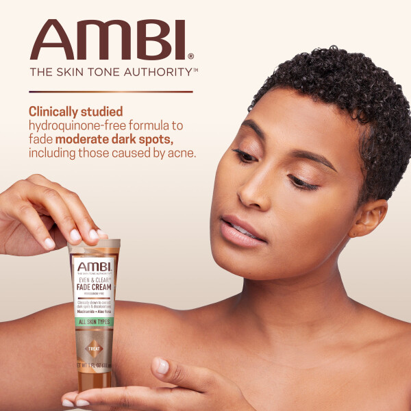 AMBI Even & Clear Yuzni terini yo'q qiluvchi krem, gidroxinonsiz, 1 oz - 8